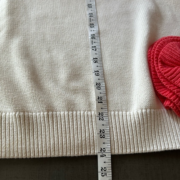 C WONDER by Christian Siriano Runway Sweater Floral Knit Pullover Cotton S - Picture 6 of 8